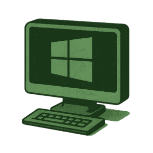 Instalare si configurare Windows – Sistem pregatit de lucru Imagine simbolica pentru instalarea si configurarea sistemului de operare Windows pe un calculator
